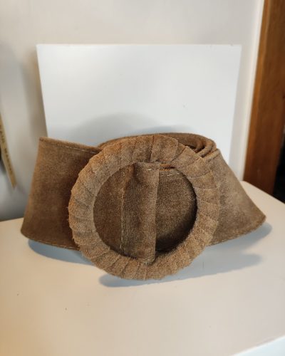 Large ceinture suédine taupe