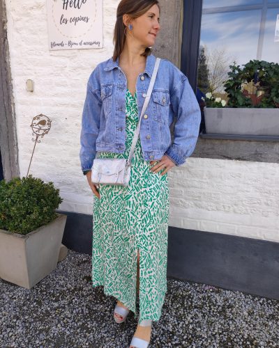 Veste jeans claire courte