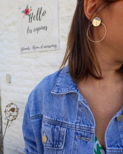 Veste jeans claire courte