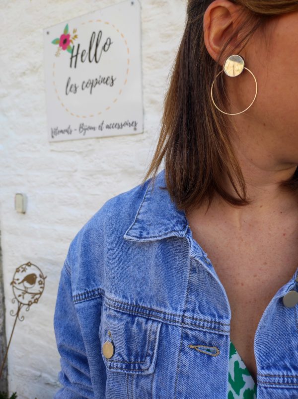 Veste jeans claire courte – Image 2