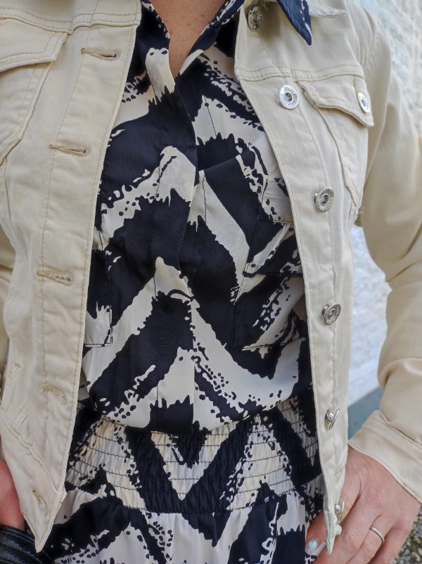 Robe Lili noir/écru – Image 5