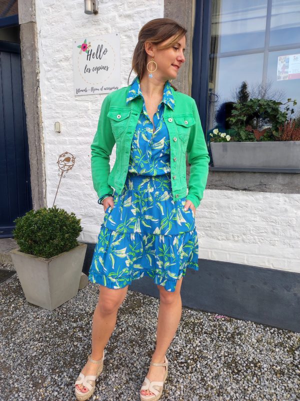 Robe Lili bleu/vert – Image 2