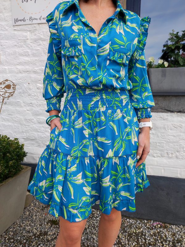 Robe Lili bleu/vert – Image 5