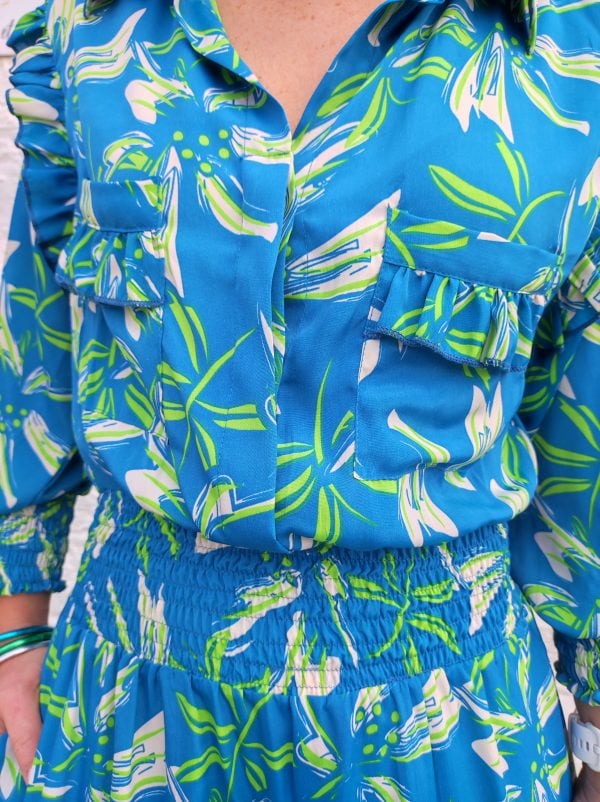 Robe Lili bleu/vert – Image 6