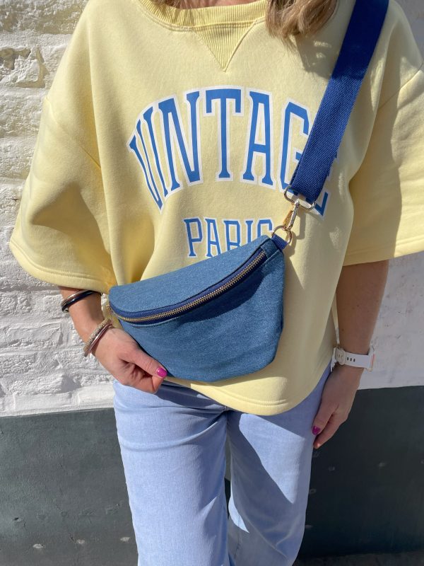 Sweat Vintage Paris jaune – Image 4