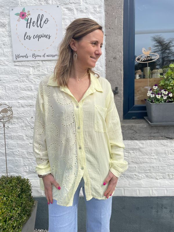 Chemise Cyra jaune – Image 3