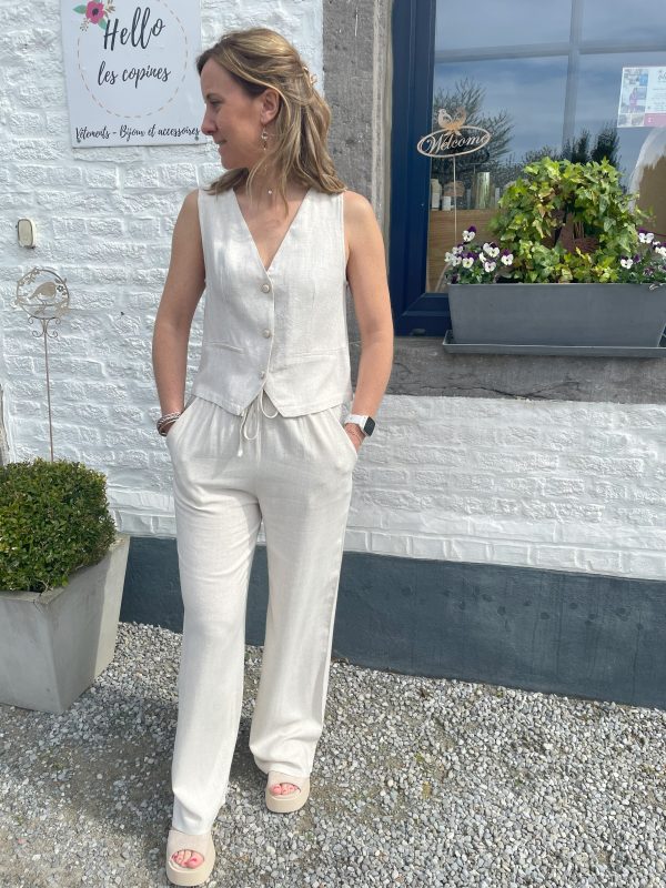 Pantalon Cyrus écru – Image 2