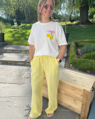 Pantalon Mouna jaune