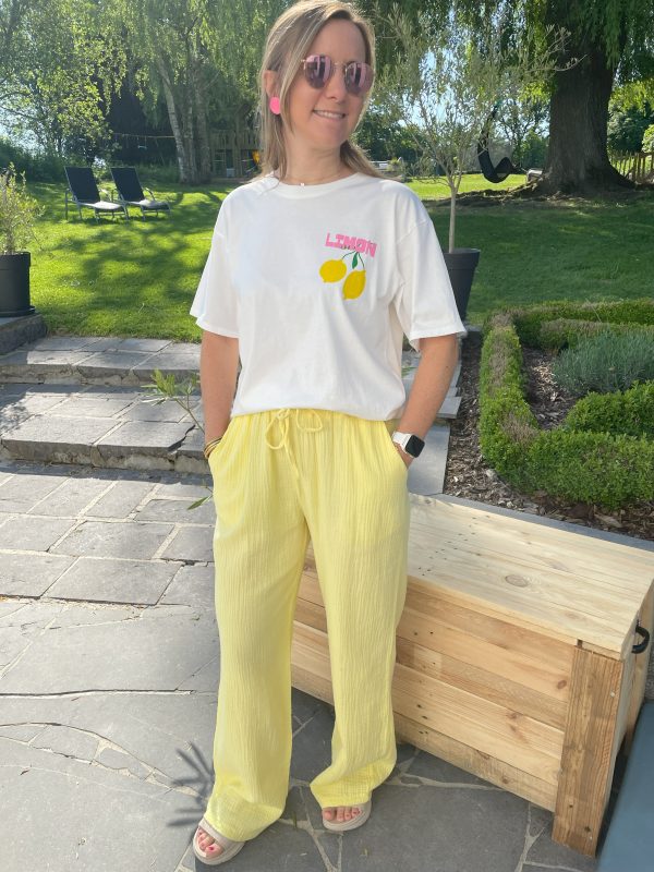 Pantalon Mouna jaune