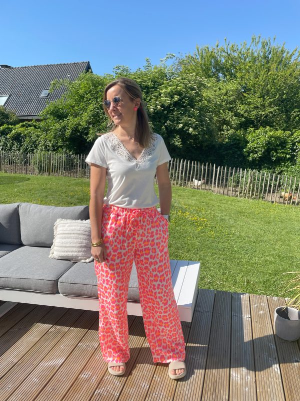 Pantalon Vicky leopard rose