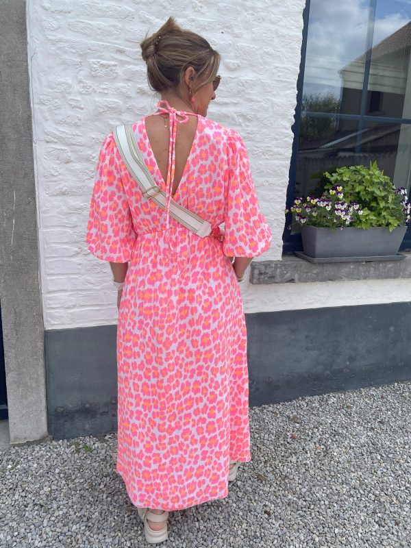Robe Emilia leopard blanc – Image 2