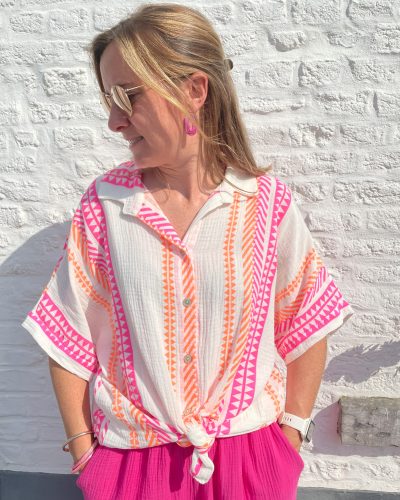 Chemise vicky lignée
