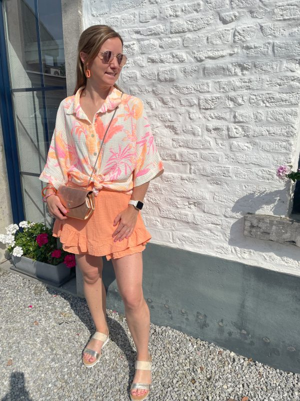 Jupe-short Kim orange – Image 3