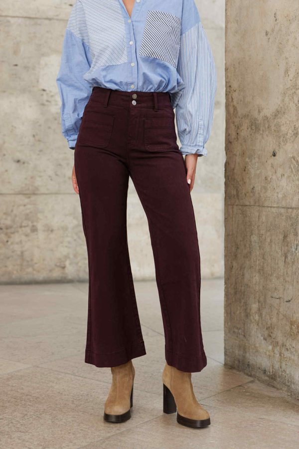 Jeans Elenette bordeaux