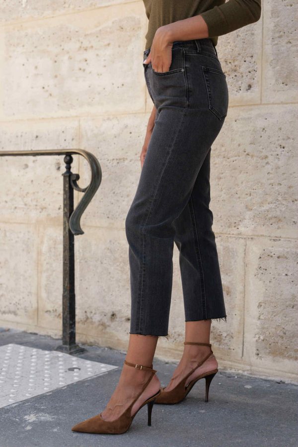 Jeans Maryline gris – Image 2