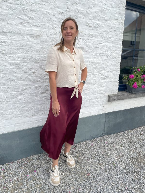 Jupe Luna bordeaux – Image 4