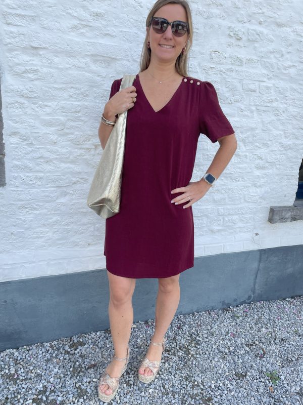 Robe Gaia bordeaux – Image 4
