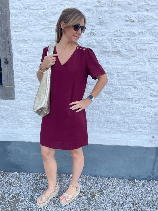 Robe Gaia bordeaux