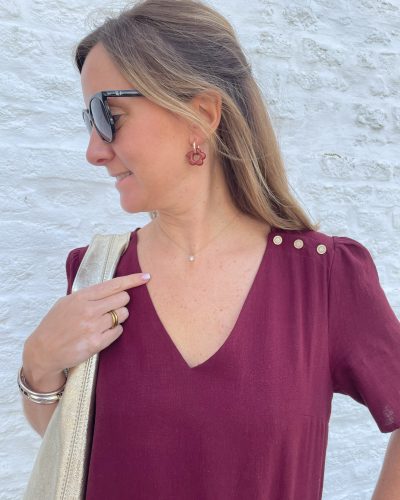 Robe Gaia bordeaux