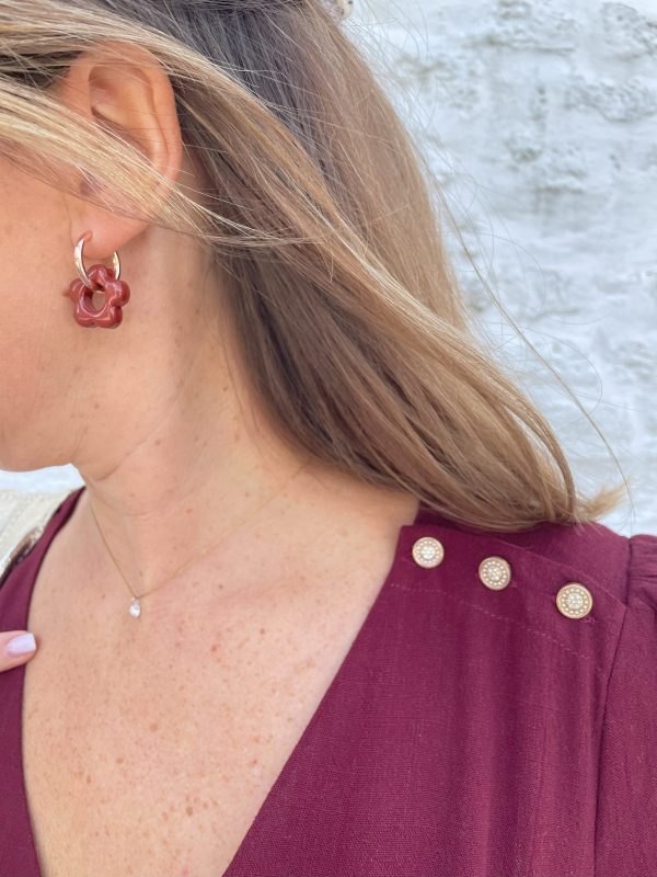 Robe Gaia bordeaux – Image 3