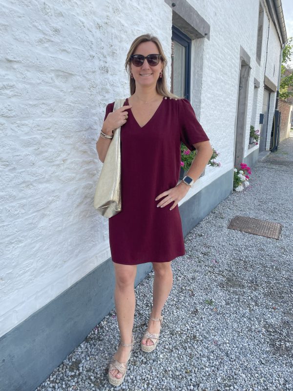 Robe Gaia bordeaux – Image 5