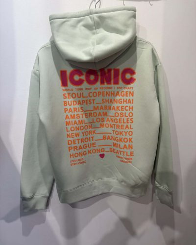 Sweat Iconic à capuche vert clair