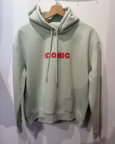 Sweat Iconic à capuche vert clair