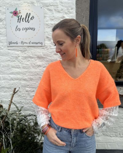 Pull Noémie orange