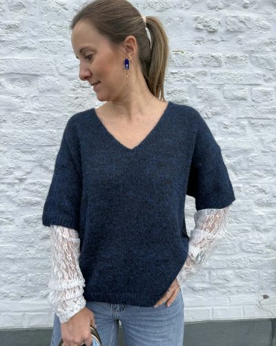 Pull Noémie bleu marine