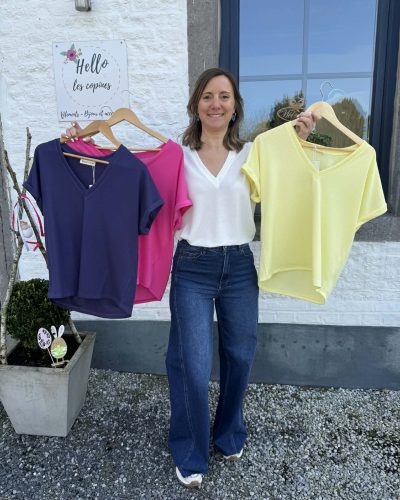 T-shirt Lily bleu marine