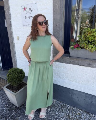 Ensemble Angèle vert