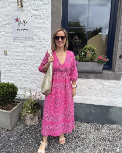 Robe bandana fuschia