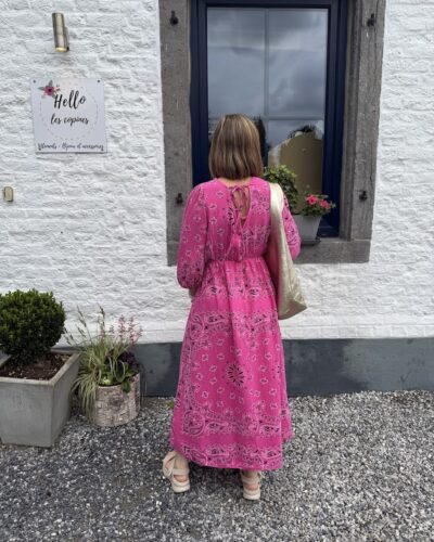 Robe bandana fuschia