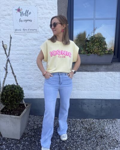 Sweat sans manche Iconic club jaune
