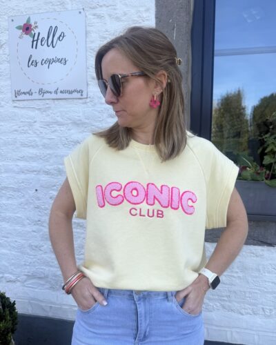Sweat sans manche Iconic club jaune