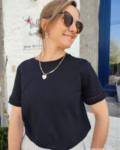 T-shirt Mora noir