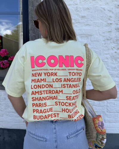 T-shirt Iconic jaune