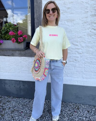 T-shirt Iconic jaune