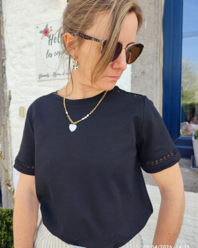 T-shirt Mora noir